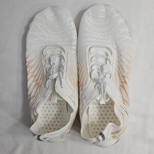 White Rose/Gold Barefoot Water Shoes Minimalist Quick Dry Aqua Sneaker Women -11